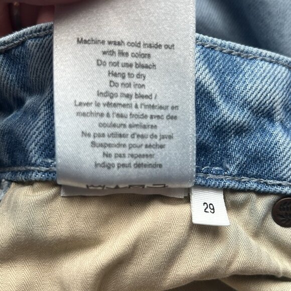 Rag & Bone Women Jeans 29/8 High Rise Zipper Pockets Ankle Raw Hem Distressed - Picture 10 of 11